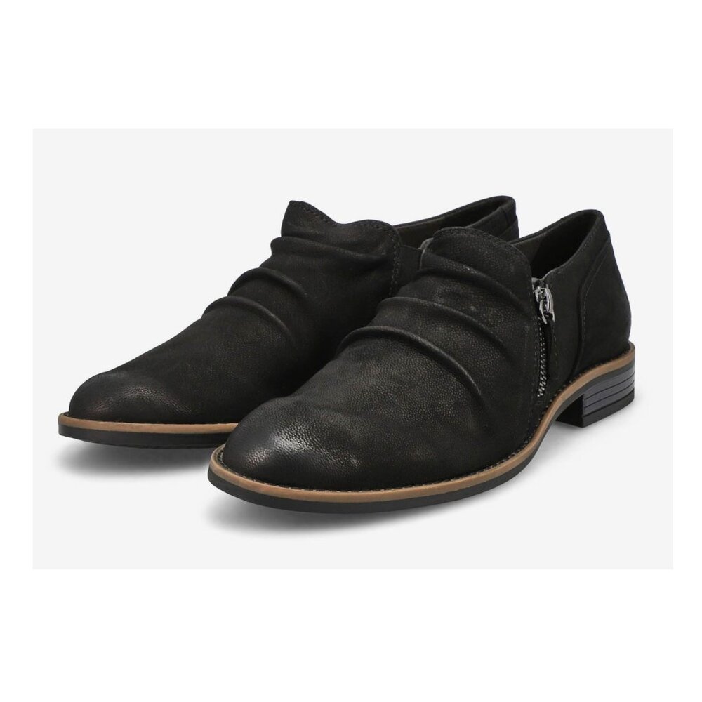 Clarks Camzin Pace Black Leather Ankle Booties Size 10M New